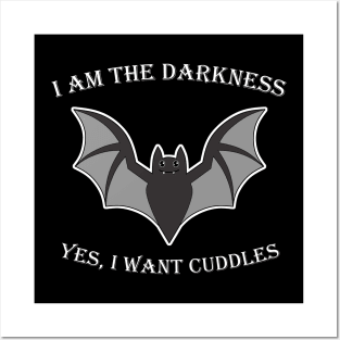 I Am The Darkness Cute Bat Halloween Posters and Art